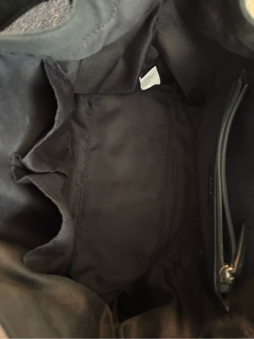 The Sak Los Feliz Black Leather Medium Slouchy Tote Shoulder Bag - Picture 9 of 12